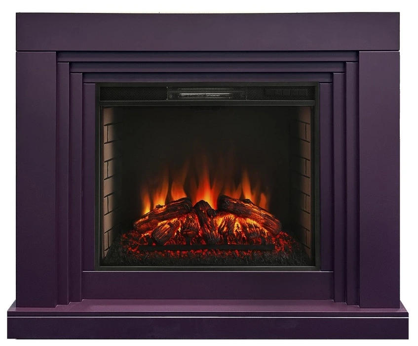 Электрокамин Real-Flame STANLEY 26 PLUM с очагом Epsilon 26