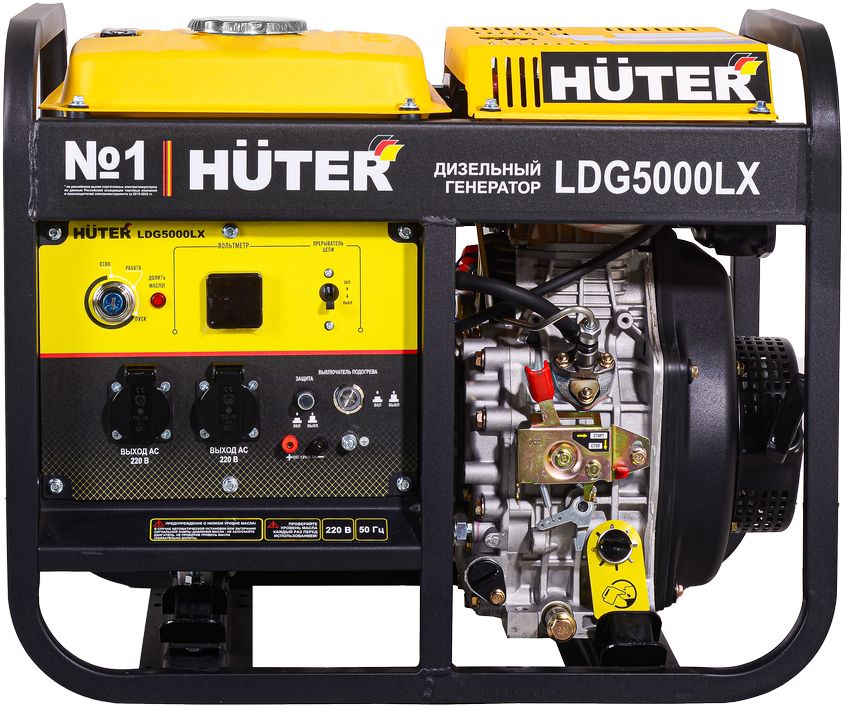 Дизельный генератор Huter LDG 5000LX фото#7