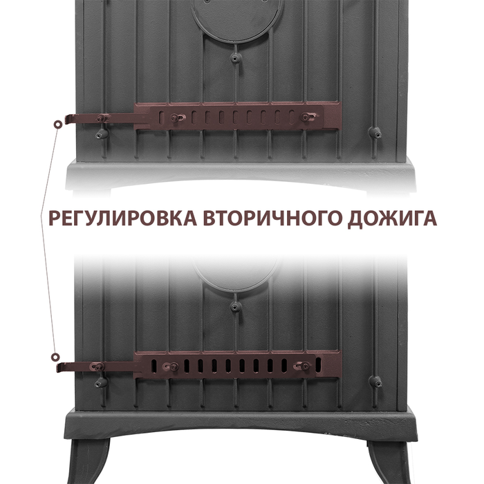 Дровяная печь Везувий KZ-14S Антрацит фото#4