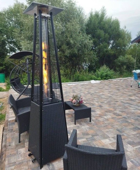 Газовый уличный обогреватель WWT 13I ROTANG Black mini фото#3