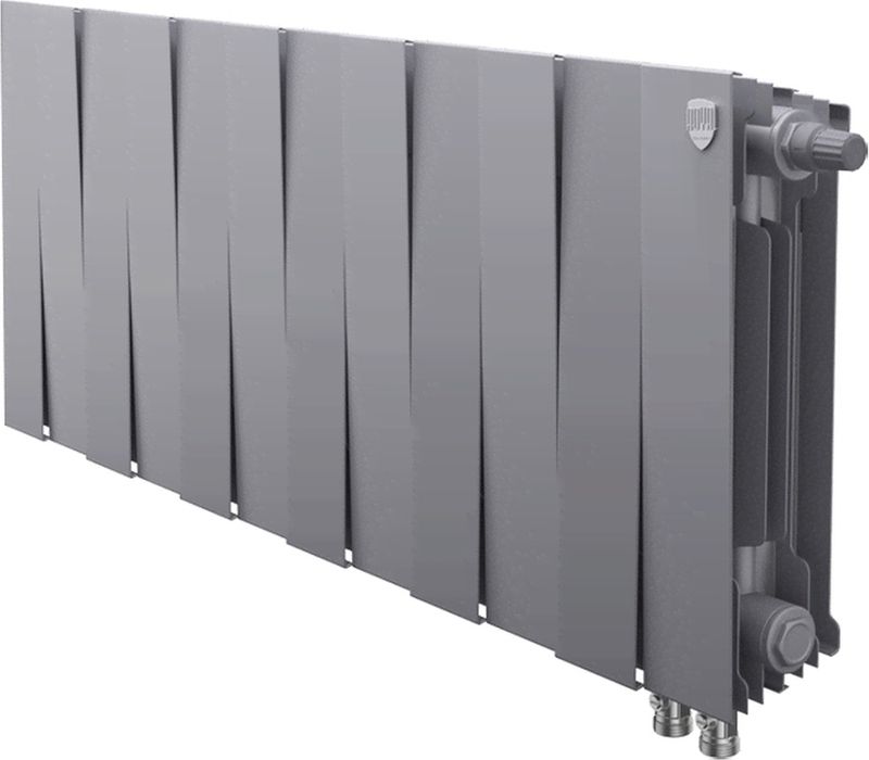 Биметаллический радиатор Royal Thermo PianoForte 300 /Silver Satin - 12 секц. VDR