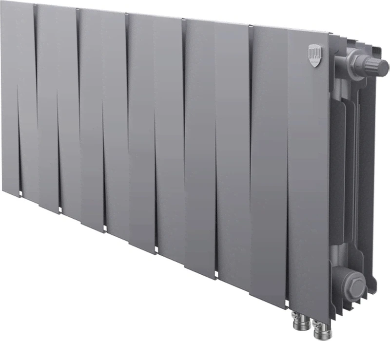 Биметаллический радиатор Royal Thermo PianoForte 300 /Silver Satin - 12 секц. VDR