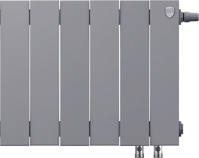 Биметаллический радиатор Royal Thermo PianoForte 300 /Silver Satin - 14 секц. VDR фото#2