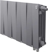 Биметаллический радиатор Royal Thermo PianoForte 300 /Silver Satin - 8 секц. VDR