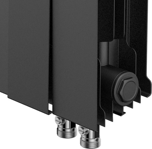 Биметаллический радиатор Royal Thermo PianoForte 300 /Noir Sable - 12 секц. VDR фото#4