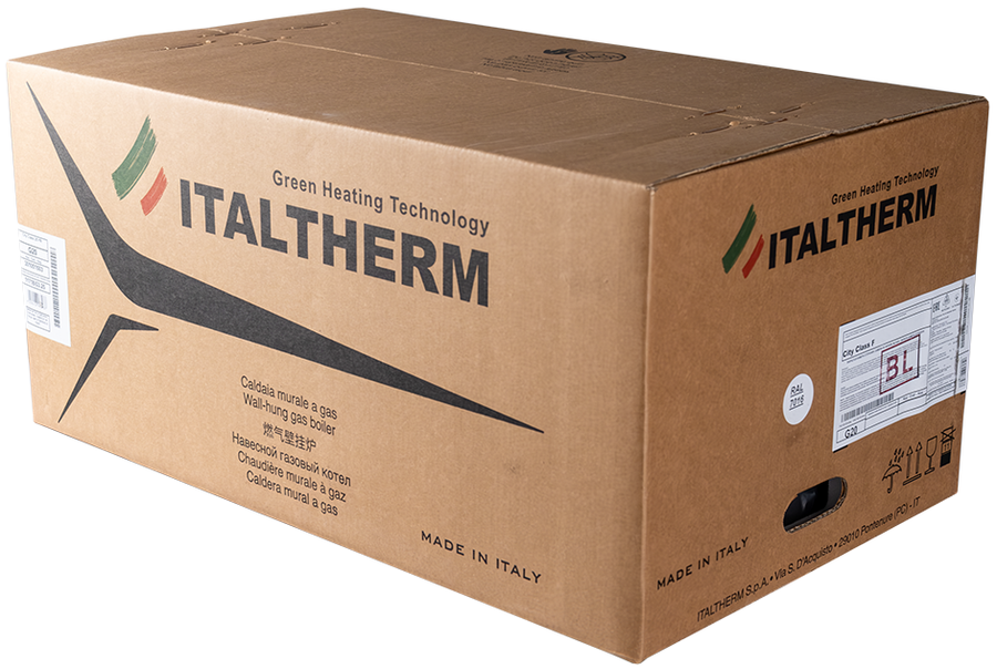 Настенный газовый котел ITALTHERM CITY CLASS 25 FR Black Moon Heating фото#5
