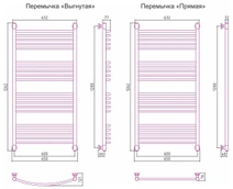 Водяной полотенцесушитель Сунержа Богема+ 1200x600 (00-0220-1260) фото#2