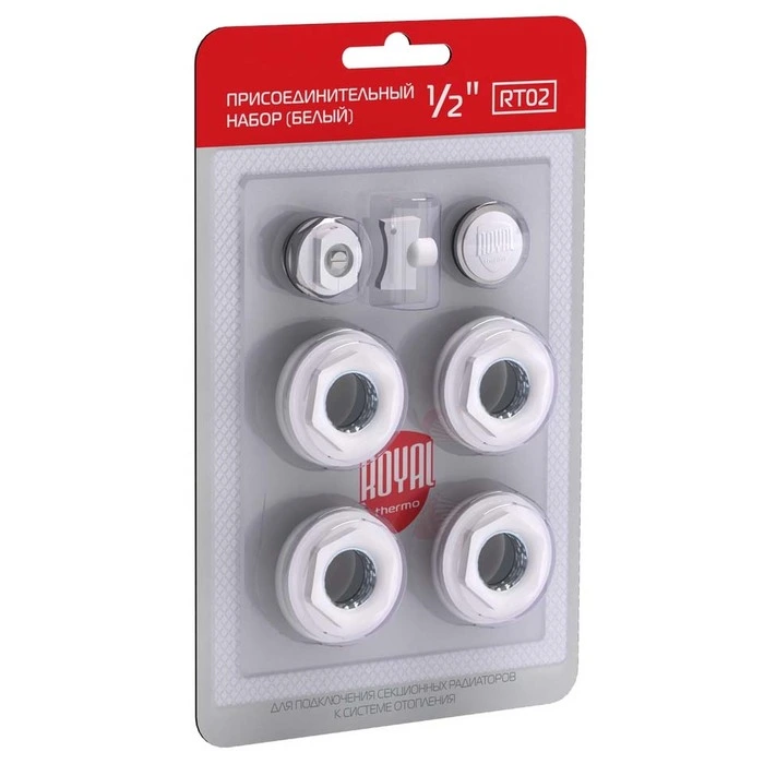 Набор присоединительный Royal Thermo 1/2 white