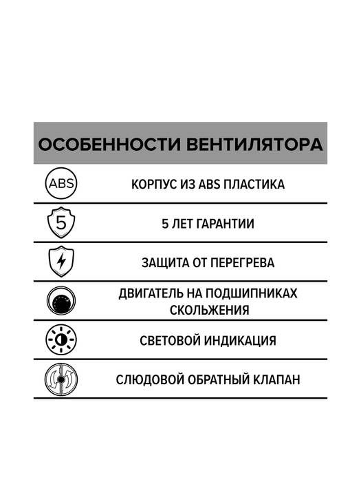 Вытяжка для ванной DiCiTi STANDARD 5C фото#5