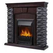 Электрокамин Electrolux EFP/P-1020LS с порталом Firelight Porto Classic камень черный, шпон венге