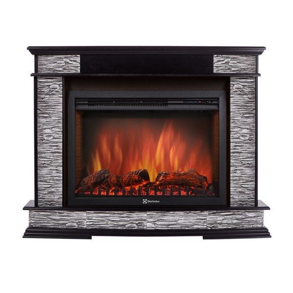 Электрокамин Electrolux EFP/P-3020LS с порталом Firelight Scala 30 сланец скалистый серый, шпон венге фото#2