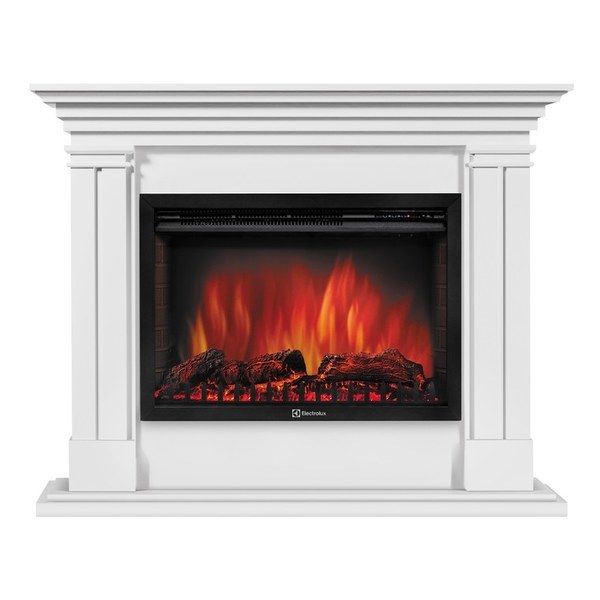 Электрокамин Electrolux EFP/P-3020LS с порталом Firelight Castello 30 белый фото#2