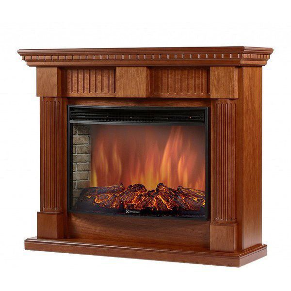 Электрокамин Electrolux EFP/P-3020LS с порталом Firelight Colonna 30 шпон дуб фото#2