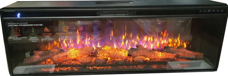 Линейный электрокамин InterFlame FREESPACE 50 LED FX QZ фото#3