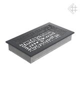 Вентиляционная решетка для камина Kratki 17x30 ABC графитовая 30ABC/G