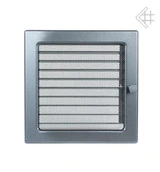Вентиляционная решетка для камина Kratki 22х22 графитовая с жалюзи 22GX