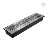 Вентиляционная решетка для камина Kratki НАПОЛЬНАЯ стальная 9x40 940/SZ/FLOOR