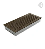 Вентиляционная решетка для камина Kratki 17x37 FRESH черная латунь пористая 37CZ/FRESH
