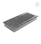 Вентиляционная решетка для камина Kratki 17x37 FRESH черная хром пористая 37CS/FRESH