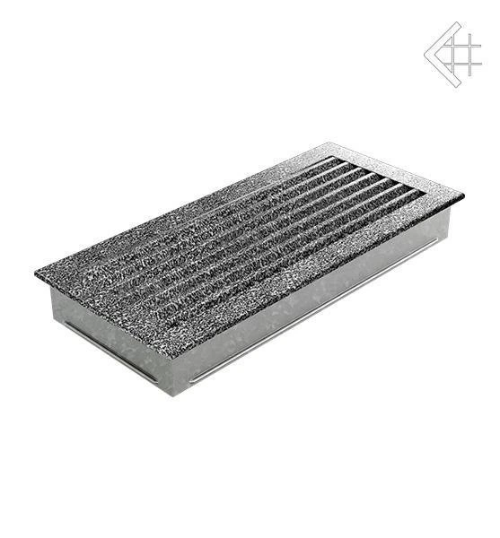 Вентиляционная решетка для камина Kratki 17x37 FRESH черная хром пористая 37CS/FRESH