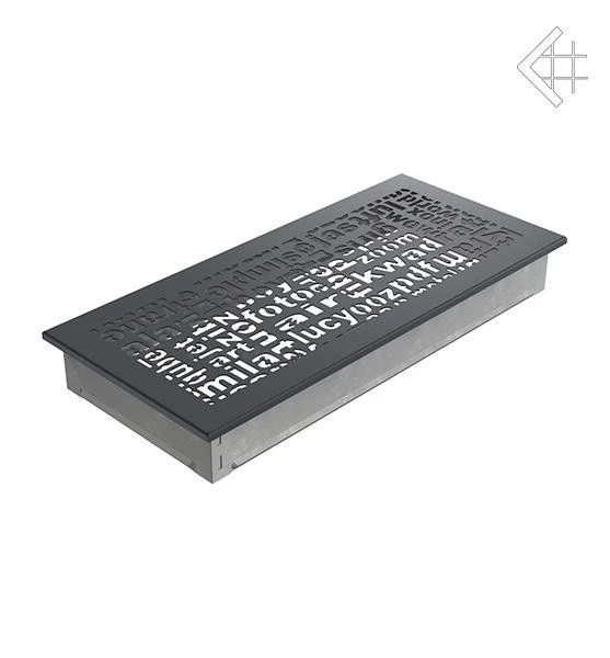 Вентиляционная решетка для камина Kratki 17x37 ABC графитовая 37ABC/G