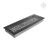 Вентиляционная решетка для камина Kratki 17x49 ABC черная 49ABC/C