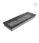 Вентиляционная решетка для камина Kratki 17x49 ABC черная 49ABC/C