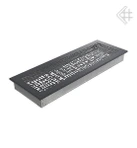 Вентиляционная решетка для камина Kratki 17x49 ABC графитовая 49ABC/G