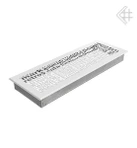 Вентиляционная решетка для камина Kratki 17x49 ABC белая 49ABC/B