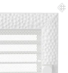 Вентиляционная решетка для камина Kratki 22x37 Venus белая с жалюзи 22/37VBX