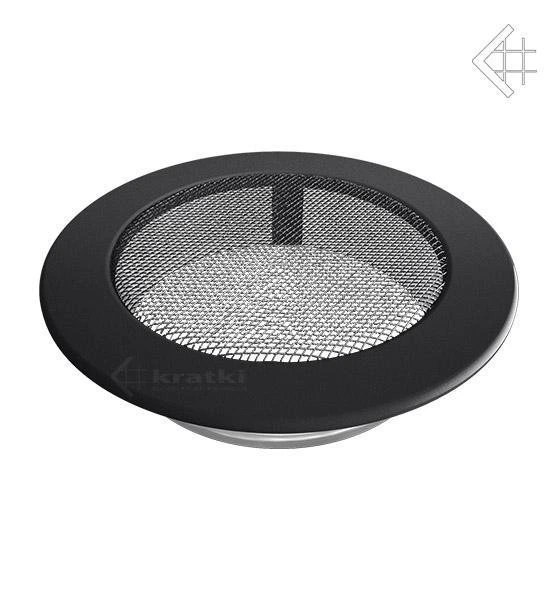 Вентиляционная решетка для камина Kratki КРУГЛАЯ графитовая д.150 FI/150G