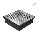 Вентиляционная решетка для камина Kratki НАПОЛЬНАЯ стальная 17x17 17/SZ/FLOOR