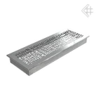 Вентиляционная решетка для камина Kratki 17x49 ABC стальная 49ABC/SZ
