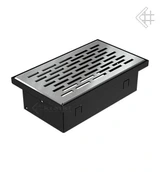 Вентиляционная решетка для камина Kratki НАПОЛЬНАЯ стальная 11x17 117/SZ/FLOOR