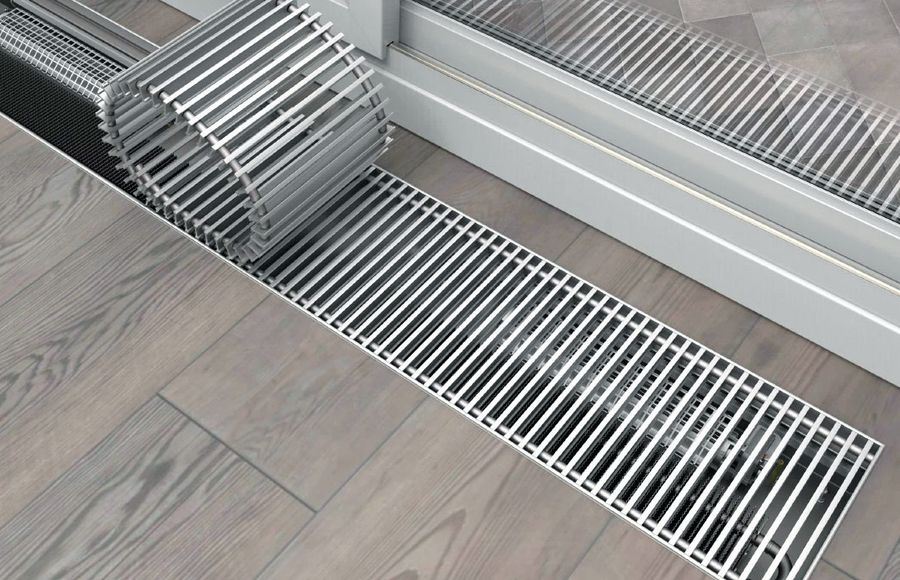 Внутрипольный конвектор КЗТО Бриз В 24V 380x120x3200 фото#5