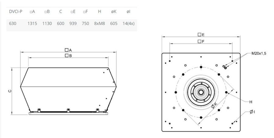 Вентилятор Systemair DVCI 630D-P EC фото#2