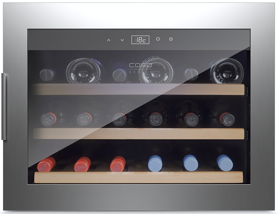 Встраиваемый винный шкаф CASO WineSafe 18 EB Inox фото#3