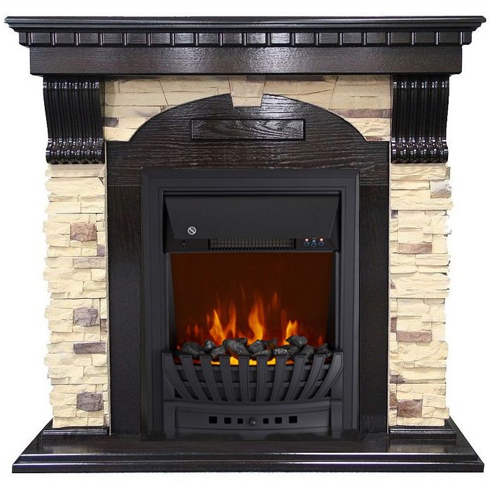 Электрокамин Royal Flame Dublin арочный сланец венге с очагом Aspen Black