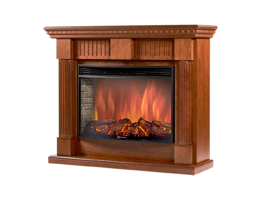 Электрокамин Electrolux EFP/P-2720RLS с порталом Firelight Colonnа 25 дуб