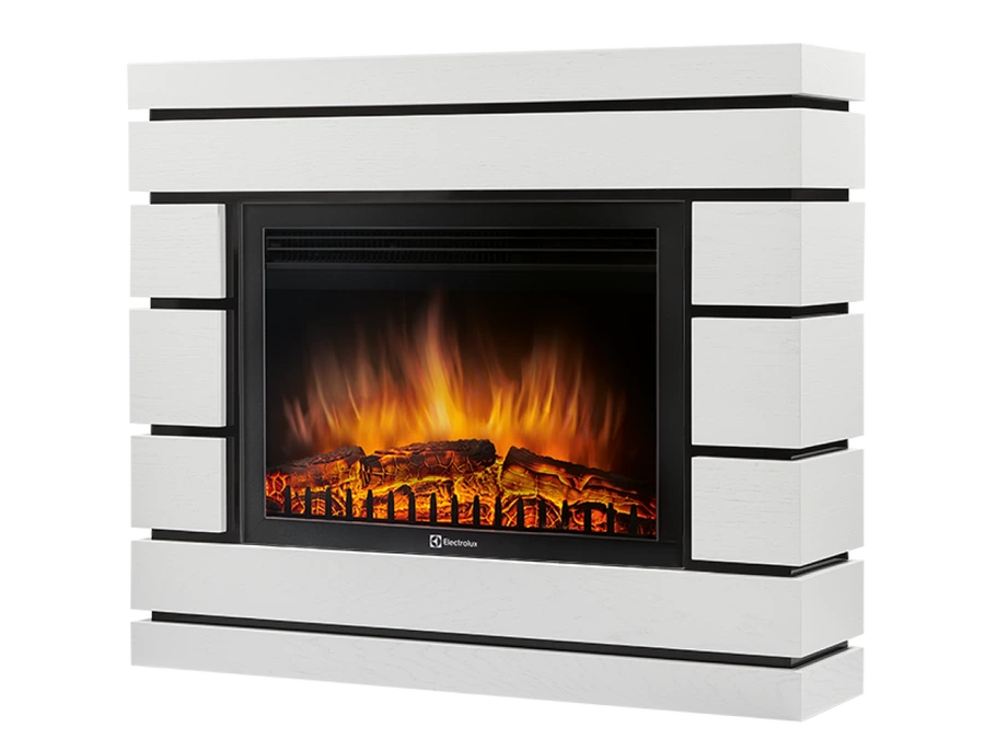 Электрокамин Electrolux EFP/P-3320RLS с порталом Firelight Moderno 30 белый дуб