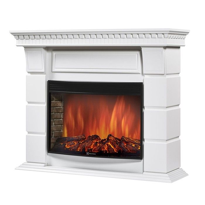 Электрокамин Electrolux EFP/P-3320RLS с порталом Firelight Elegante 30 белый фото#2