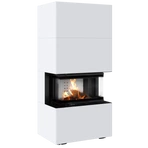 Готовый дровяной каминокомплект Kratki Home Easy Box белый с топкой NBC