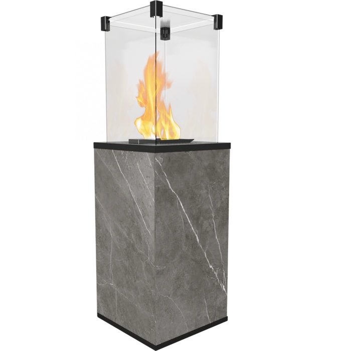 Газовый уличный обогреватель Kratki PATIO/MINI/M/G31/37MBAR/Q/N/P/G - NATURALI PIETRA GREY с ручным управлением