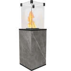 Газовый уличный обогреватель Kratki PATIO/MINI/M/G31/37MBAR/Q/N/P/G - NATURALI PIETRA GREY с ручным управлением