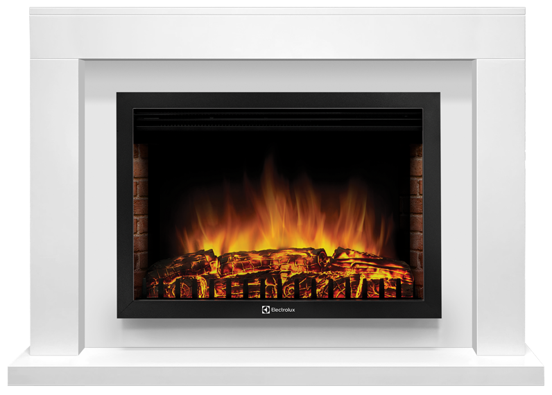 Электрокамин Electrolux EFP/P-2520LS с порталом Firelight Simple 25 белый