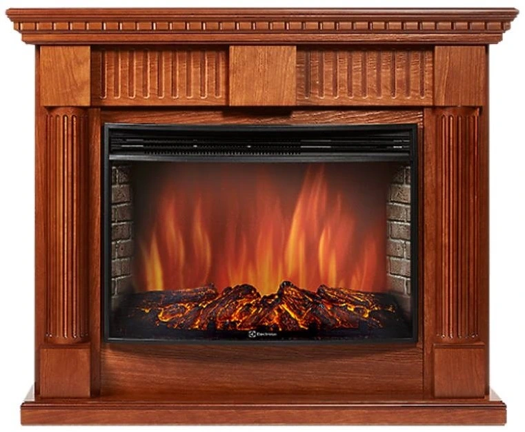 Электрокамин Electrolux EFP/P-2520LS с порталом Firelight Colonnа 25 дуб