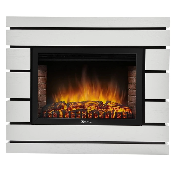 Электрокамин Electrolux EFP/P-3020LS с порталом Firelight Moderno 30 белый дуб