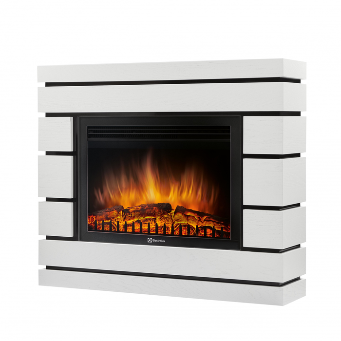 Электрокамин Electrolux EFP/P-2520LS с порталом Firelight Moderno 25 белый дуб фото#2