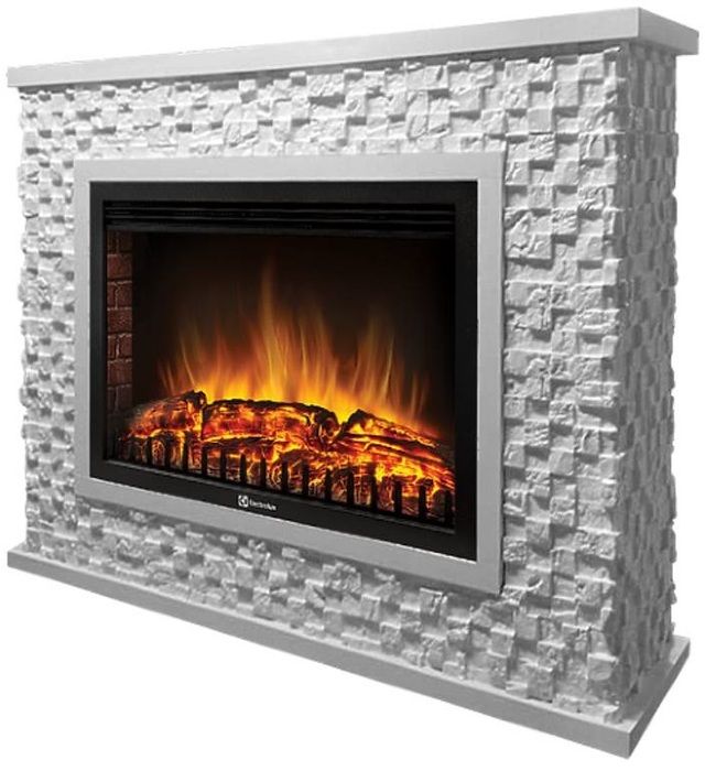 Электрокамин Electrolux EFP/P-2520LS с порталом Firelight Quadro 25 песчаник античный белый/белая эмаль фото#4