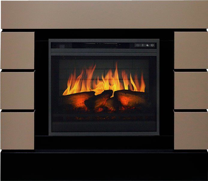 Электрокамин Royal Flame Lindos Beige Grey с очагом Vision 23 EF LED 3D FX